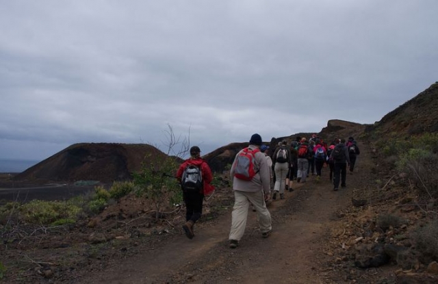 grupo de personas caminando por la arena